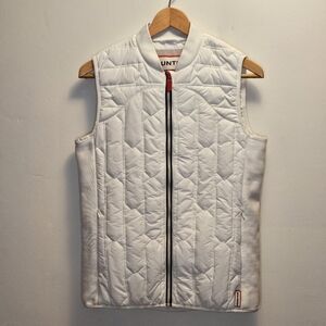 Hunter Original Womens Gliet Puffer Vest White Large Water resistant Primaloft